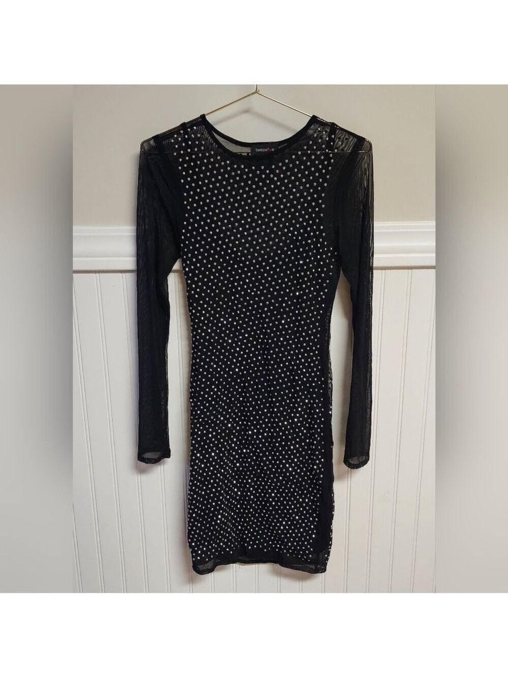 Teeze Me Sequined Pencil Dress Medium New Without Tags